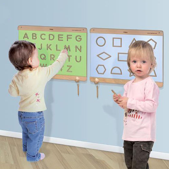 Viga Toys Βάση Τοίχου για Πάνελ Προγραφής Πίνακας Διπλής Όψης 60x45εκ.