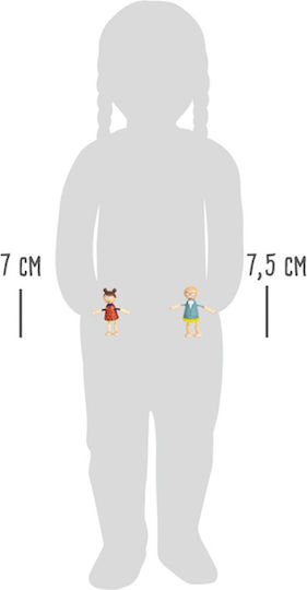 Small Foot Family Set of Wooden Dolls for Dollhouse
