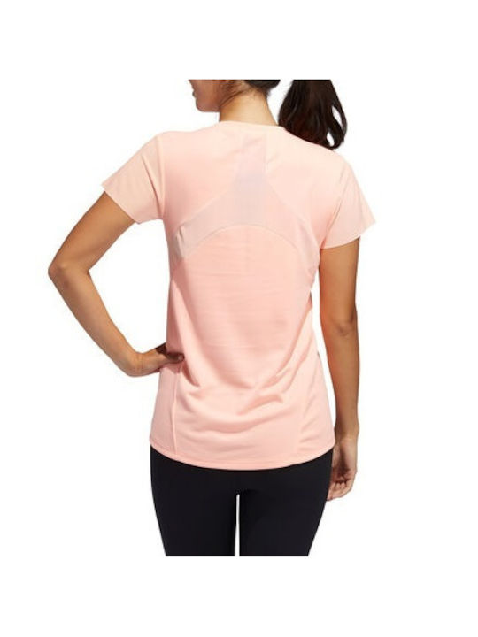 Adidas Heat.Rdy Women's Athletic T-shirt Fast Drying Light Flash Orange