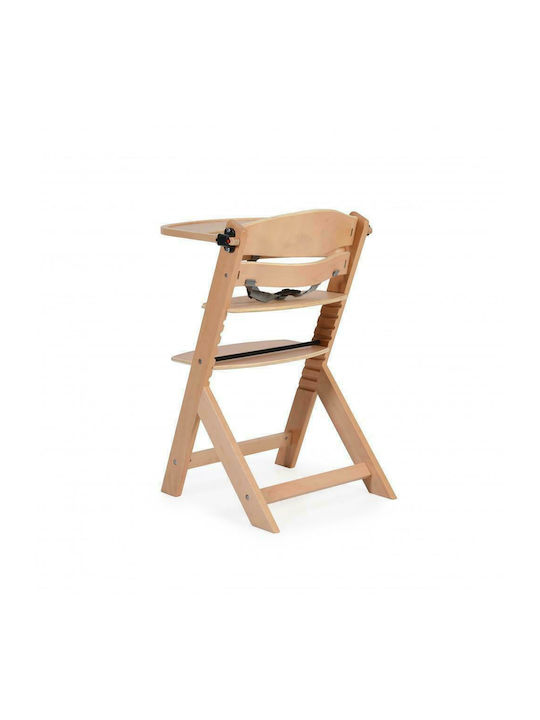 Cangaroo Nuttle Baby Highchair 2 in 1 with Wooden Frame & Wooden Seat Natural