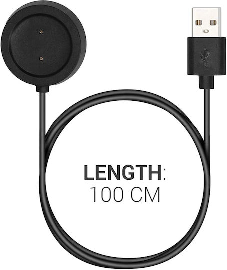 Кабел за зареждане USB Зарядно за Amazfit GTR 42mm - Амазфит GTR 42мм Черен