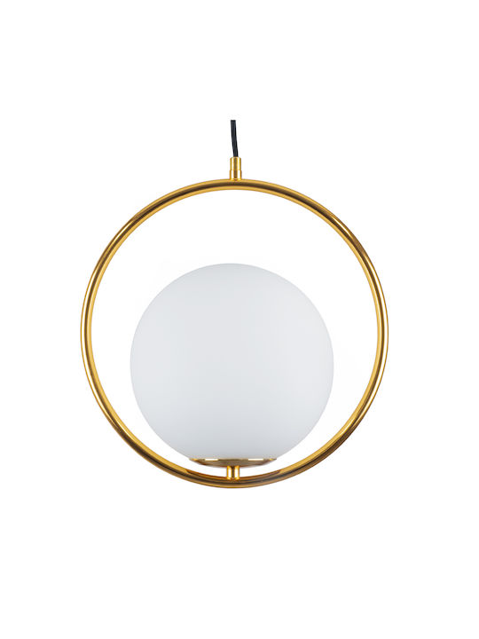 GloboStar Madrid Pendant Light Single-Light Ball for Socket E27 Gold