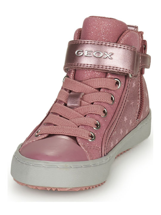 J KALISPERA Anatomic Leather Kids Ankle Boots with Zipper Pink