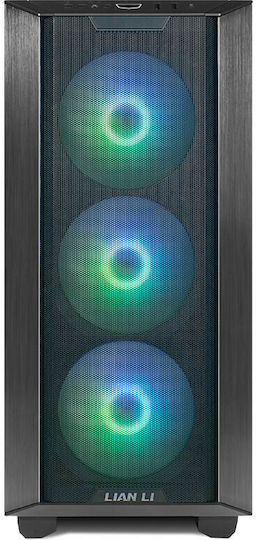 Lian Li Lancool III RGB Gaming Midi Tower Κουτί Υπολογιστή με Πλαϊνό Παράθυρο Μαύρο