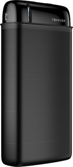 Forever TB-100L Power Bank 20000mAh mit 2 USB-A Anschlüssen Schwarz