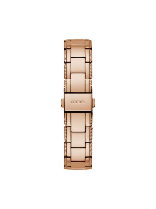 Guess Crystal Clear Uhr mit Rose Gold Metallarmband