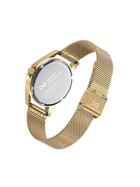 Mark Maddox Watch with Metal Bracelet Gold