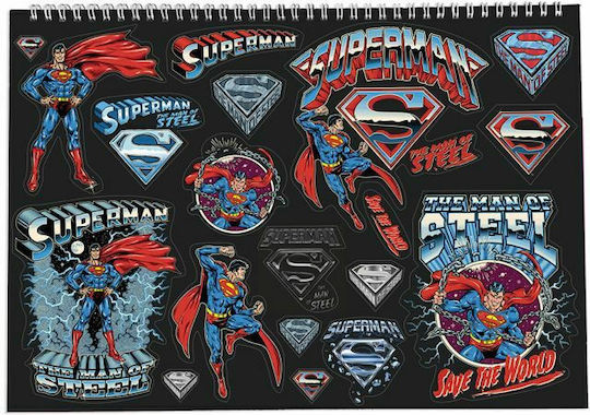 Graffiti Μπλοκ Ζωγραφικής Superman C4 22.9x32.4cm 40 Φύλλα