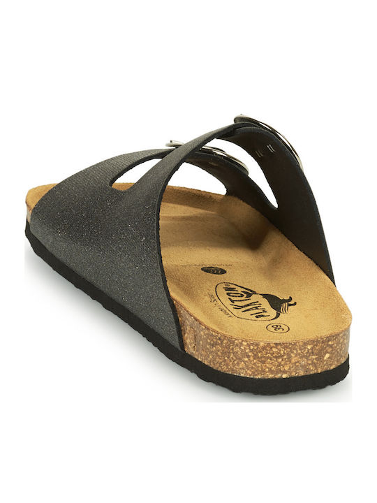 Brigate Women's Flat Sandals in Black Color
