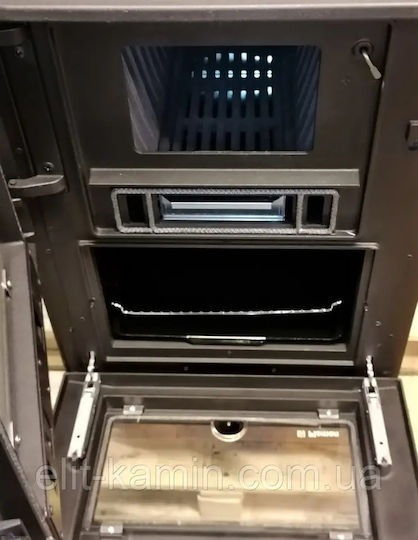 Plamen Calorex 100 Fontă Soba pe lemne cu Cuptor 7.5kW Alb