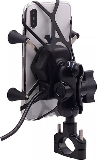 Mount Phone Motorcycle with Adjustable Arm for Steering Wheel and USB charger