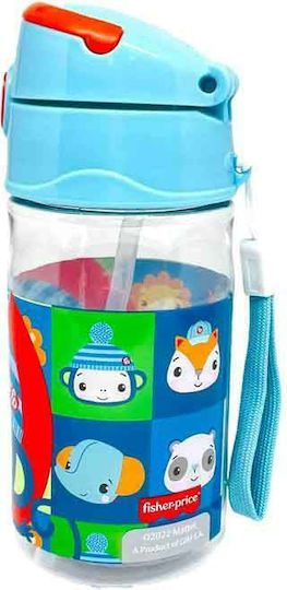 Fisher Price Παιδικό Παγούρι Πλαστικό με Καλαμάκι 350ml