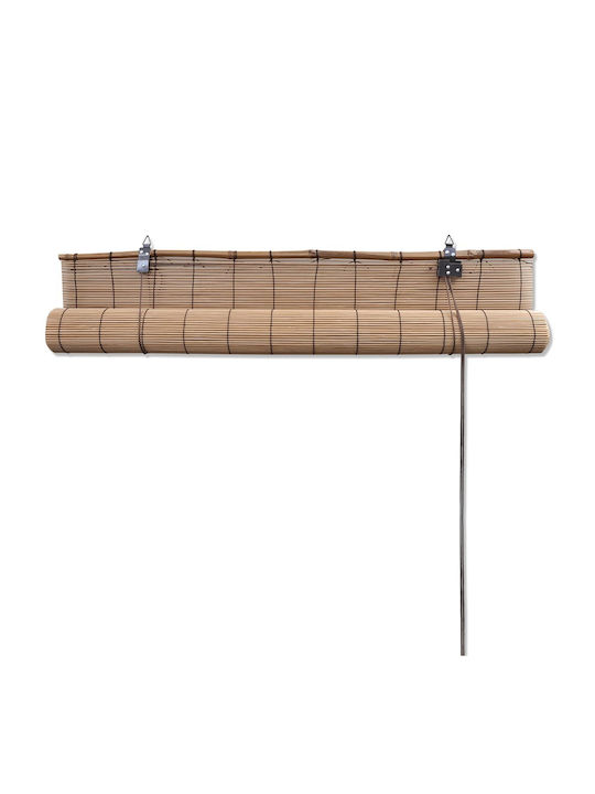 vidaXL Shade Blind Bamboo in Brown Color L140xH160cm