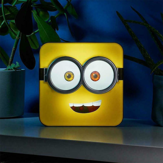 Numskull Παιδικό Διακοσμητικό Φωτιστικό Minions Κίτρινο 20x20cm