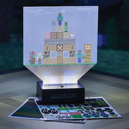 Paladone Kids Decorative Lamp Minecraft Build Multicolour