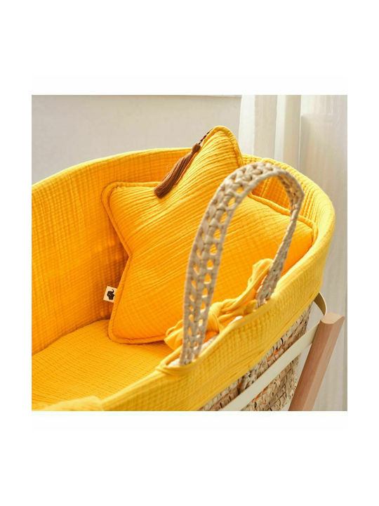 Funna Baby Crib Decorative Pillows Welcome Yellow 2pcs