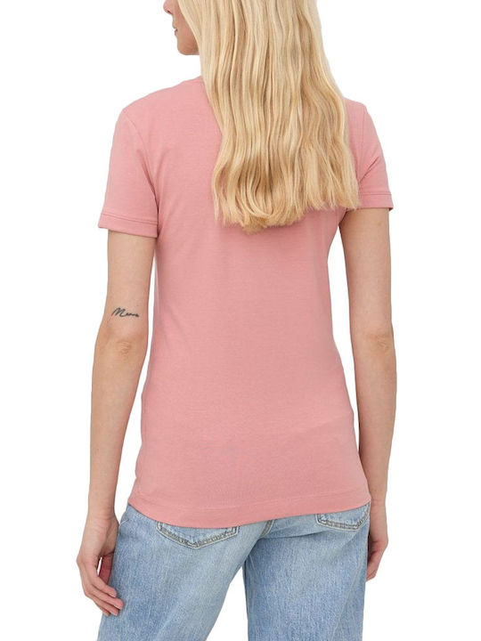 Guess Γυναικείο T-shirt Ροζ