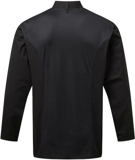 Premier Mantel Koch Herren Schwarz mit Langärmelig