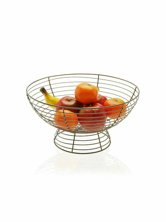 Versa Fruit Bowl Metallic Gold 33x33x17cm