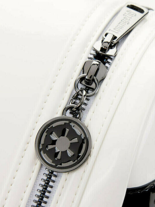 Loungefly Star Wars: Stormtrooper Kids Bag Backpack White 22.5cmx11.25cmx26.25cmcm Star Wars Stormtrooper Lenticular Mini