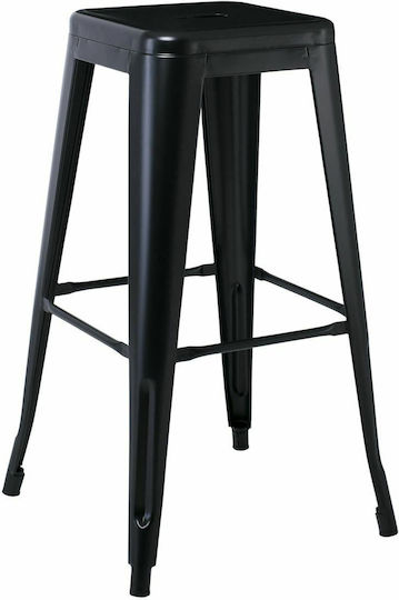 Stool for Bar Outdoor Relix Black 43x43x76cm