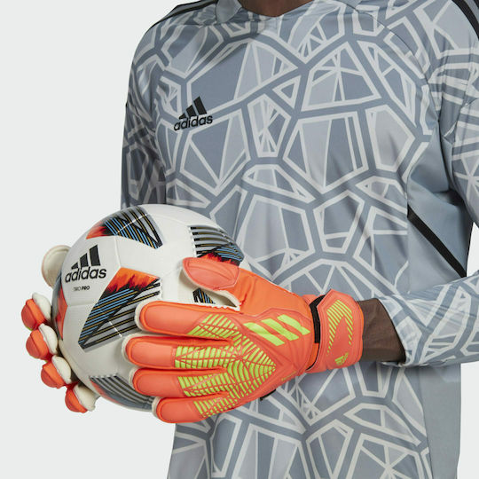 adidas Predator Edge Fingersave Adults Goalkeeper Gloves Orange