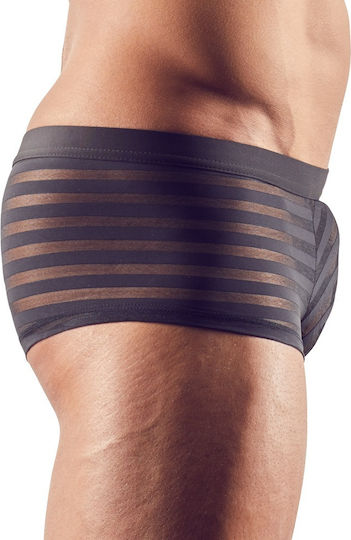 Svenjoyment Underwear Ανδρικό Sexy Boxer Semi-Transparent Pants Black