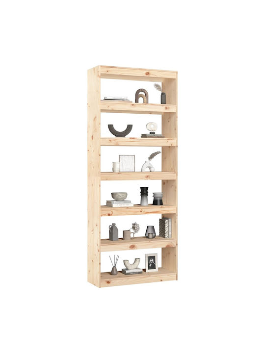 Beige Bookcase 80x30x199.5cm