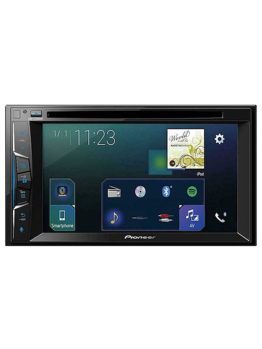 Pioneer Автомобилна Аудио Система 2DIN (Блутут/USB/AUX/WiFi/GPS/Apple-Carplay/Android-Auto) с Тъчскрийн 6.2"