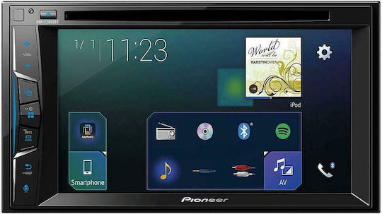 Pioneer Car Audio System 2DIN (Bluetooth/USB/AUX/WiFi/GPS/Apple-Carplay/Android-Auto) with Touch Screen 6.2"