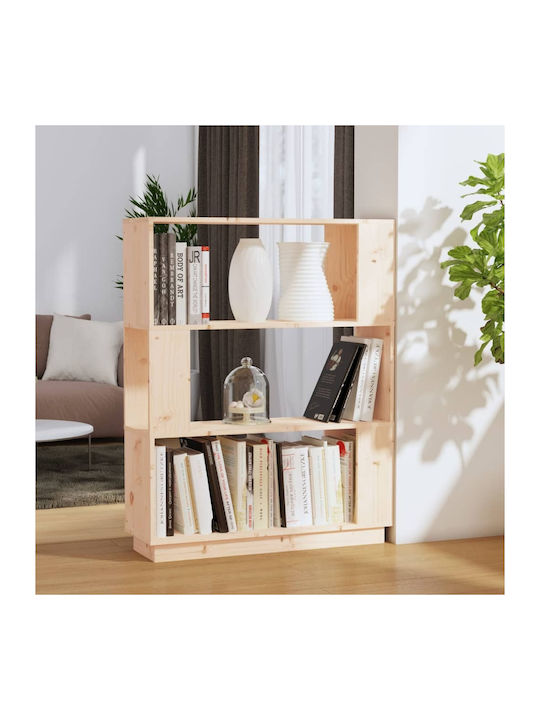 Bookcase Beige 80x25x101cm