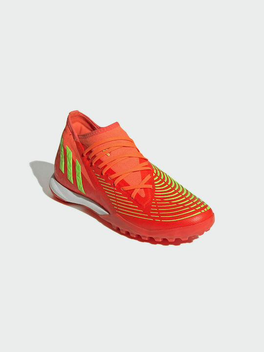 Adidas Predator Edge.3 TF Χαμηλά Ποδοσφαιρικά Παπούτσια με Σχάρα Πορτοκαλί