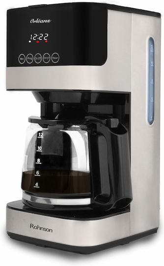 Rohnson Programmable Filter Coffee Machine 900W Black