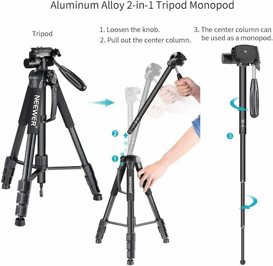 Neewer Portable Aluminum Alloy Camera 2-in-1 Tripod Monopod Τρίποδο - Φωτογραφικό