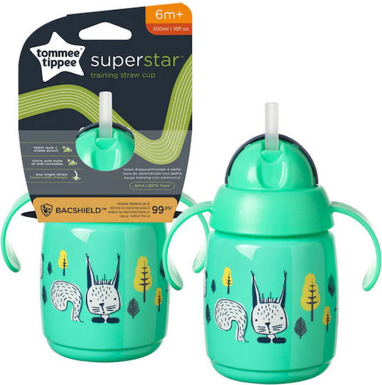 Tommee Tippee Superstar Чаша за обучение Пластмаса с дръжки Зелен за 6m+м+ 300мл