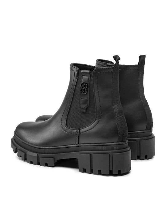 Women's Chelsea Boots with Medium Heel Black