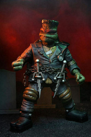 Neca Teenage Mutant Ninja Turtles Raphael as Frankenstein's Monster Action Figure Height 18cm in Scale 1:10