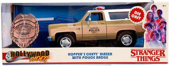 Jada Toys Stranger Things Hopper Hopper's 1980 Chevy Vehicle Replica in Scale 1:24