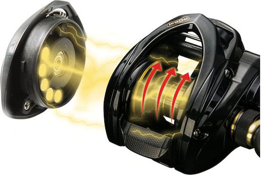 Ryobi Smap X Fischrolle für Gießen / Baitcasting Linkshänder