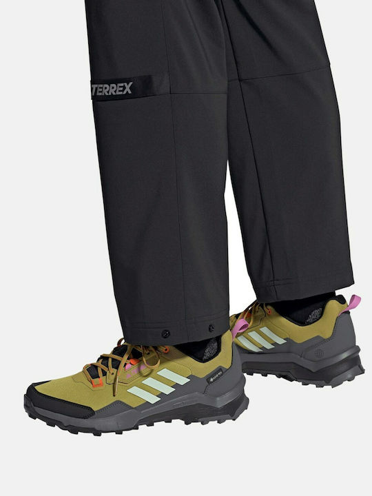 adidas adidas Terrex AX4 Men's Hiking Shoes Waterproof with Gore-Tex Membrane Pulse Olive Linen Green Impact Orange