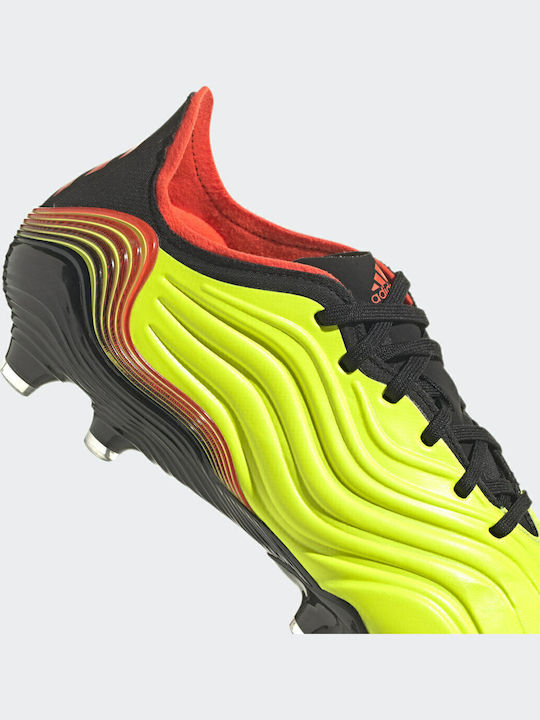 adidas Copa Sense.1 Pantofi de Fotbal cu crampoane Echipa Solar Yellow / Solar Red / Core Black