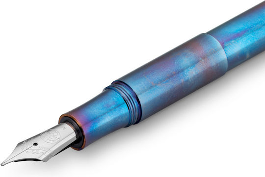Kaweco Supra FireBlue Πένα Γραφής Medium Μπλε με Μπλε Μελάνι