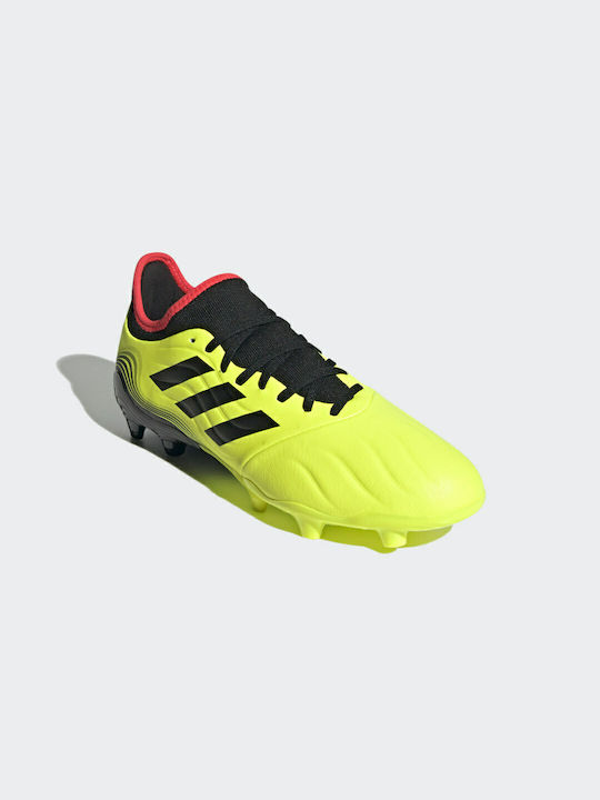 Adidas Sense.3 FG Χαμηλά Ποδοσφαιρικά Παπούτσια με Τάπες Κίτρινα