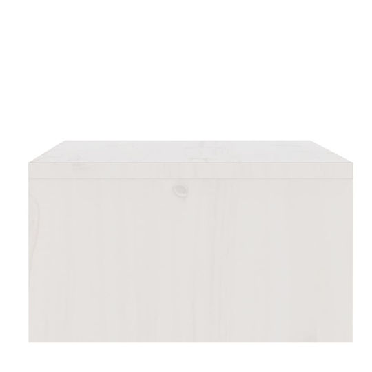 vidaXL Suport Birou Monitor Albă (813930)