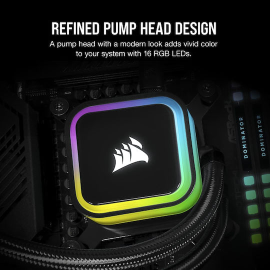 Corsair iCUE H115i RGB Elite Water Cooling AIO CPU With 2 Fans 140mm