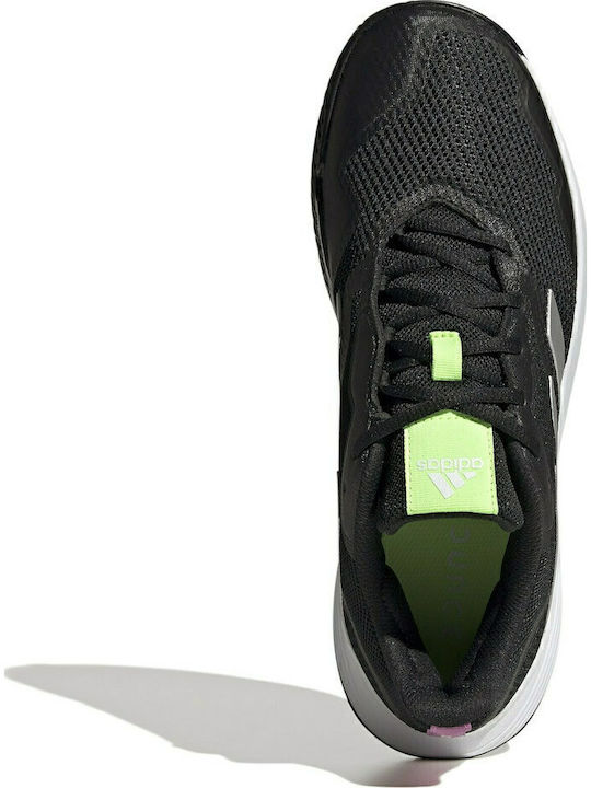 adidas Courtjam Control Men's Tennis Shoes for All Courts Core Black / Silver Metallic / Cloud White