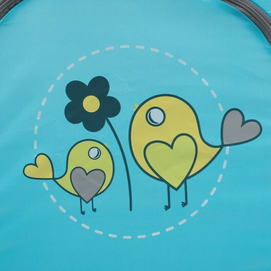 BabyMix Laufstall mit Matratze Hellblau 120x60cm