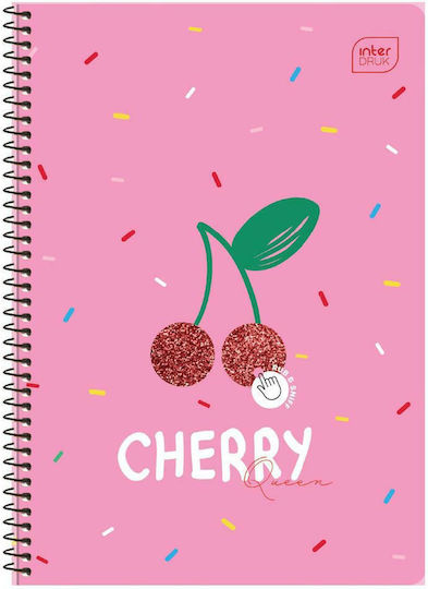 interDRUK Spiral Notebook Ruled B5 2 Subjects Smell Multicolour 1pcs
