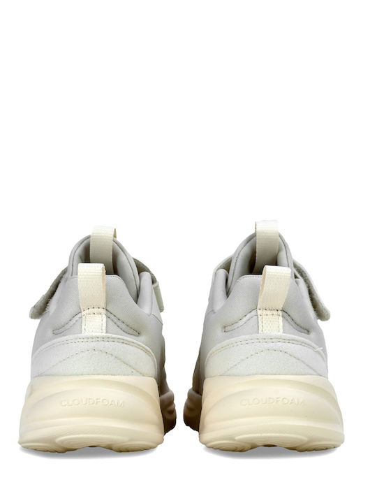 Ozelle EL K Kids Sports Shoes Running with Hoop & Loop Closure Aluminium / Wonder White / Grey One
