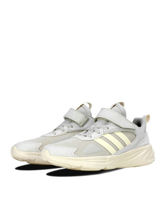 Ozelle EL K Kids Sports Shoes Running with Hoop & Loop Closure Aluminium / Wonder White / Grey One